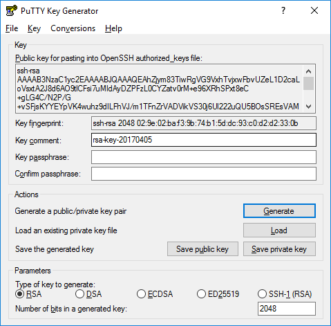 Generate private key from public key ubuntu
